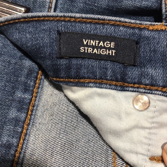 J. CREW | Vintage Straight Button Fly Raw Hem Denim Blue Jeans size 29 - Picture 10 of 14